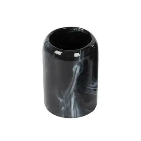 Стакан для зубных щёток Lemer Cullieri керамика цвет черный стакан для коктейлей cocktailgeek