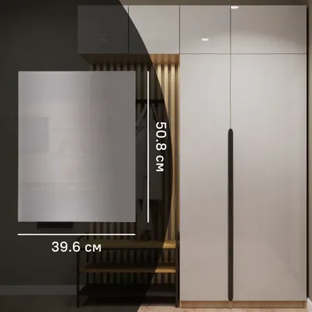 Дверь для шкафа Лион 39.6x50.8x1.6 см ДСП цвет серый глянцевый 3d abs для 15 22 escalade матовый серебристый задняя дверь багажника табличка с именем эмблема значок аксессуары