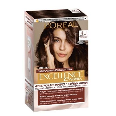 Краска для волос Loreal Excellence Nudes 4U