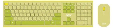 Комплект клавиатура+мышь Acer OCC205 желто-зеленая