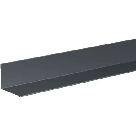 Планка для внутренних углов 50x50 мм 2 м 0.4 мм RAL 7024 серый