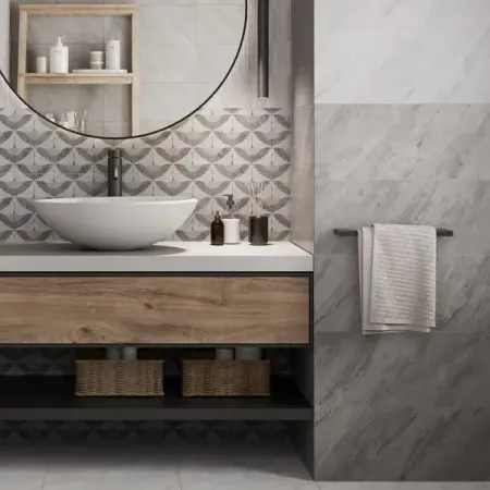 Настенная плитка Gracia Ceramica Tanto 04 25x60 см 1.2 м² цвет серый