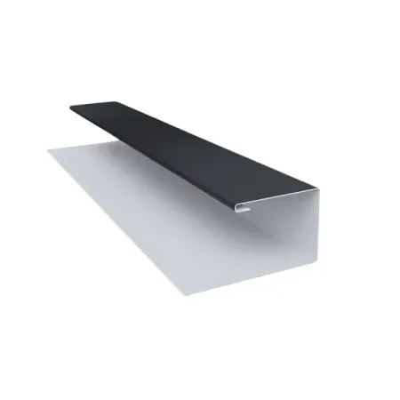 П-планка для профнастила 0.4 мм RAL 7024 серый