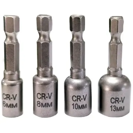 Набор бит торцевых Vira 554400 6/8/10/13x48 мм, 4 шт.