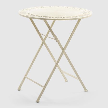 Стол садовый Anxi jiacheng металлический белый 69х68х77 см