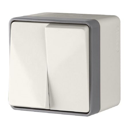 Выключатель Werkel Gallant двухклавишный накладной слоновая кость (a036777)