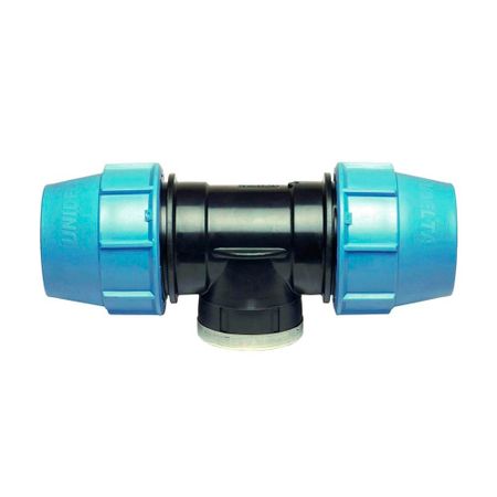 Тройник ПНД Unidelta компрессионный переходной 50х50х1 1/4 ВР(г) наколенник компрессионный унга рус с 327 р 1