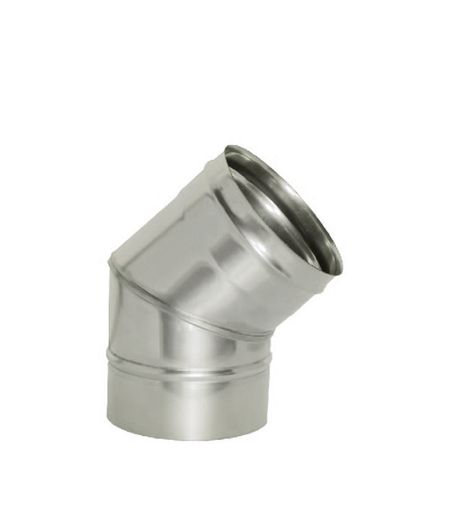 Отвод Дымок 45° х d115 мм без изоляции AISI 439