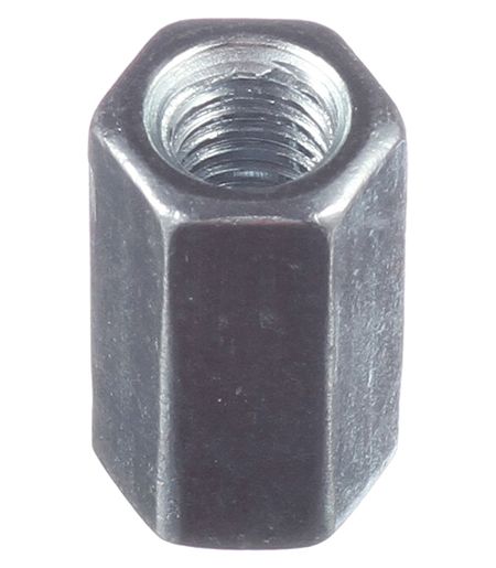 Гайка соединительная оцинкованная М6 х18 мм DIN 6334 (1 шт.)