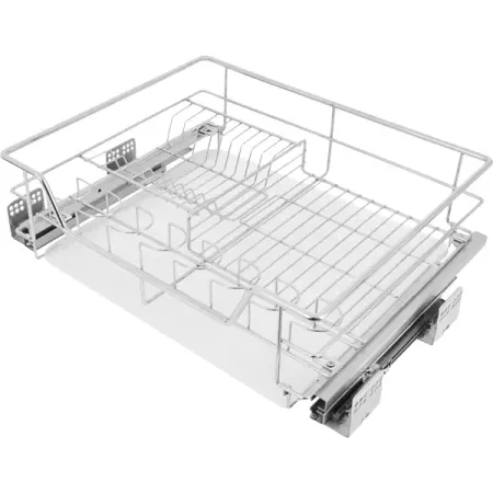Корзина-сушка выдвижная Jet 60 см с доводчиком цвет хром подвесная металлическая корзина для кухни