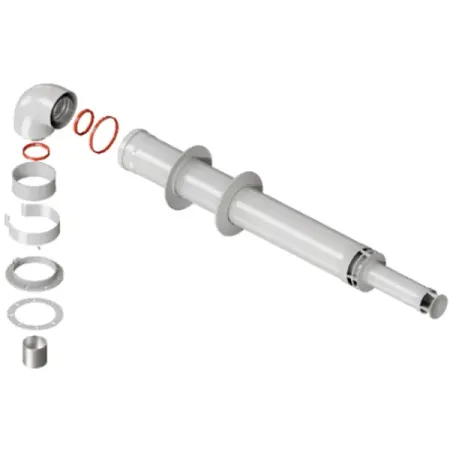 Комплект дымохода коаксиальный Rommer D60/100 мм 1 м антилед