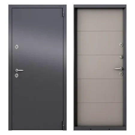 Дверь входная металлическая Стартер 88x205 см правая крема