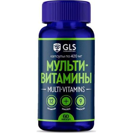 GLS (ГЛС) МУЛЬТИВИТАМИНЫ 12+9 капс. №60
