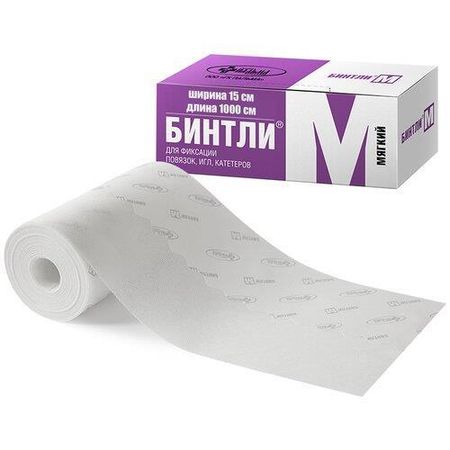 БИНТ ЛИПКИЙ БИНТЛИ М 15см х 10м