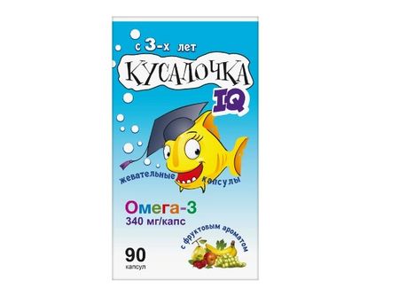 КУСАЛОЧКА IQ ОМЕГА-3 капс. №90