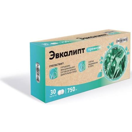 BIOFORTE ЭВКАЛИПТ ПРЕМИУМ табл. д/рассас. №30