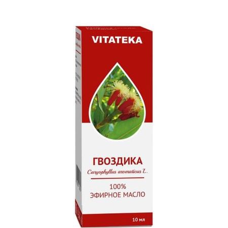 МАСЛО ЭФИРНОЕ ГВОЗДИКА ВИТАТЕКА 10 мл