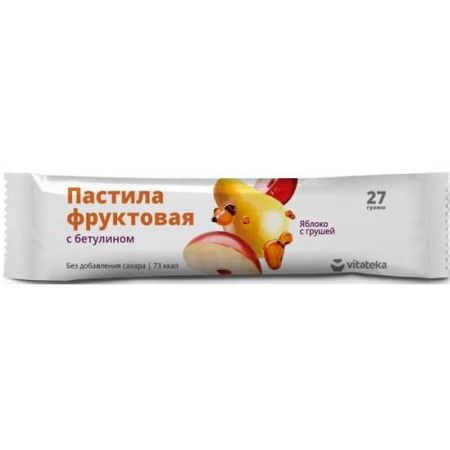 ВИТАТЕКА ПАСТИЛА ФРУКТОВАЯ яблоко-груша 27 гр