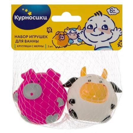 КУРНОСИКИ ИГРУШКА ДЛЯ ВАНН 25081 кругляши с фермы мари рене гийоре полезные машины и животные фермы