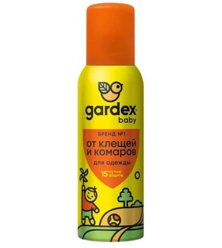ГАРДЕКС БЕБИ АЭРОЗОЛЬ ОТ КЛЕЩЕЙ И КОМАРОВ 100 мл на одежду