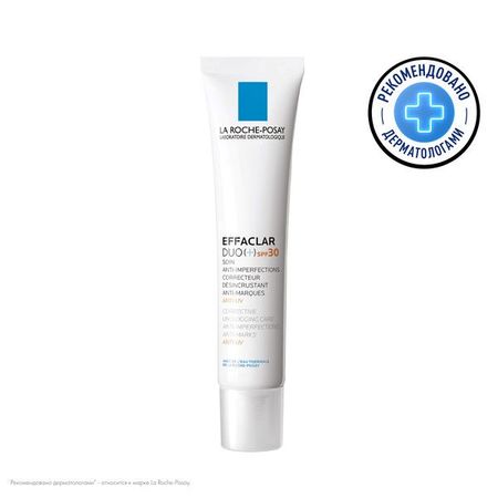 ЛЯ РОШ ПОЗЕ (LA ROCHE-POSAY) ЭФФАКЛАР ДУО+ КРЕМ-ГЕЛЬ СОЛНЦЕЗАЩИТНЫЙ 40 мл SPF30 корректирующ.