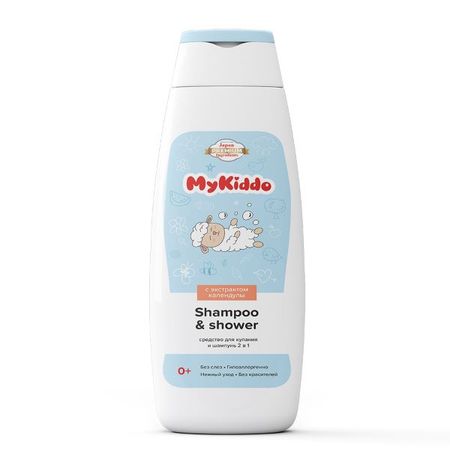 MYKIDDO СРЕДСТВО ДЛЯ КУПАНИЯ И ШАМПУНЬ 300 мл