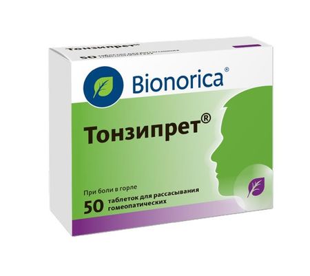 ТОНЗИПРЕТ гомеопат. табл. д/рассас. №50