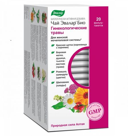 ЧАЙ БИО ЭВАЛАР ГИНЕКОЛОГИЧЕСКИЕ ТРАВЫ ф/п №20