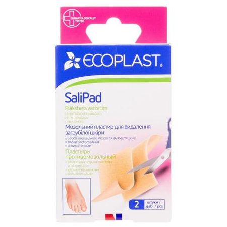 ЛЕЙКОПЛАСТЫРЬ МОЗОЛЬНЫЙ ЭКОПЛАСТ salipad 4см х 6см №2