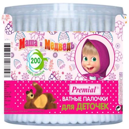 ВАТНЫЕ ПАЛОЧКИ ДЕТСКИЕ PREMIAL №200