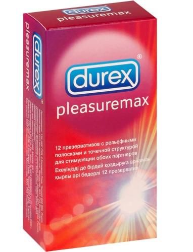 ПРЕЗЕРВАТИВЫ ДЮРЕКС PLEASUREMAX рельефные №12