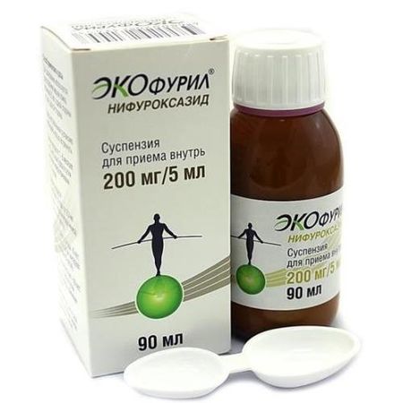ЭКОФУРИЛ сусп. внутр. 200 мг/5 мл фл. 90 мл