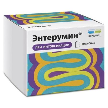 ЭНТЕРУМИН РЕНЕВАЛ пор. д/приг. сусп. 800 мг пак. №30