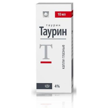 ТАУРИН ФАРМСТАНДАРТ капли глазные 4% фл.- кап. 10 мл