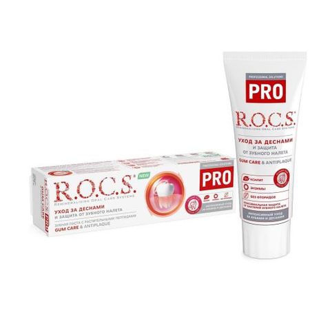 РОКС PRO ЗУБНАЯ ПАСТА 74 гр уход за деснами и защита от зуб.налета