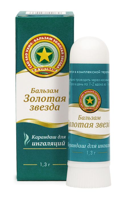 ЗОЛОТАЯ ЗВЕЗДА карандаш для ингаляц. 1,3 гр