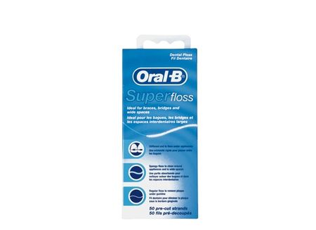 ОРАЛ-БИ (ORAL-B) SUPER FLOSS ЗУБНАЯ НИТЬ 50 м