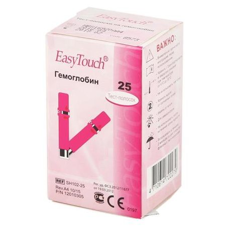 ИЗИ ТАЧ ТЕСТ-ПОЛОСКИ ДЛЯ АНАЛИЗАТОРА гемоглобин №25