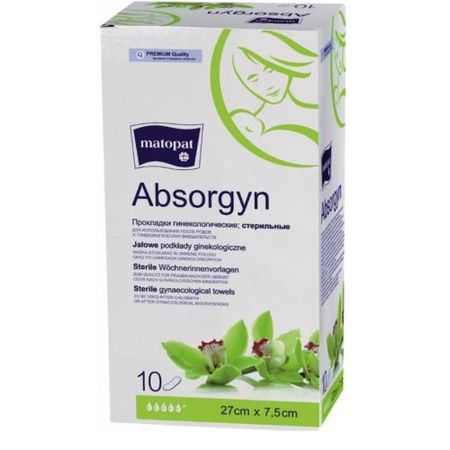 МАТОПАТ ПРОКЛАДКИ П/РОДОВЫЕ стерильные 27х 7,5 см №10
