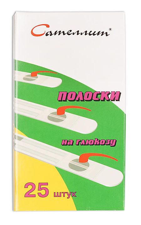 САТЕЛЛИТ ТЕСТ-ПОЛОСКИ ДЛЯ ГЛЮКОМЕТРА №25