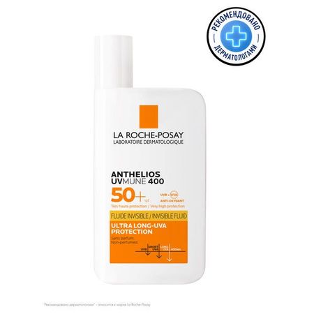 ЛЯ РОШ ПОЗЕ (LA ROCHE-POSAY) АНТГЕЛИОС UVMUNE400 ФЛЮИД ДЛЯ ЛИЦА СОЛНЦЕЗАЩИТНЫЙ 50 мл SPF50+ невидимый