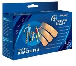ЛЕЙКОПЛАСТЫРЬ НАБОР УНИПЛАСТ семейная забота №55