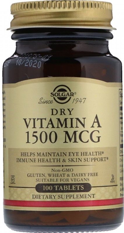 СОЛГАР ВИТАМИН А СУХОЙ табл. №100