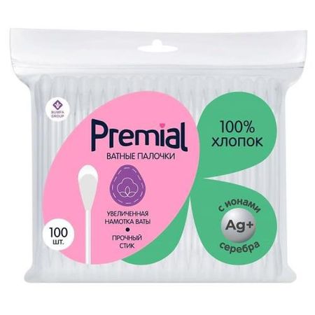 ВАТНЫЕ ПАЛОЧКИ PREMIAL №100