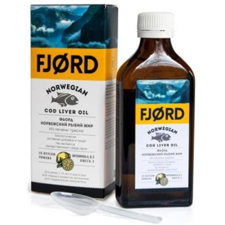 РЫБИЙ ЖИР FJORD р-р внутр. лимон фл. 200 мл