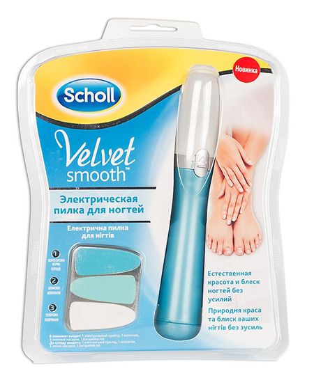 ШОЛЛ (SCHOLL) VELVET SMOOTH ПИЛКА ДЛЯ НОГТЕЙ ЭЛЕКТР.