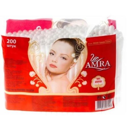 ВАТНЫЕ ПАЛОЧКИ AMRA пакет №200