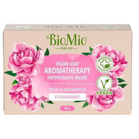 BIOMIO МЫЛО 90 гр пион/пальмароза