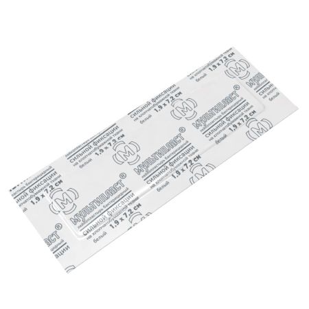 ЛЕЙКОПЛАСТЫРЬ БАКТЕРИЦИДНЫЙ МУЛЬТИПЛАСТ сильная фиксация 1,9см х 7,2см