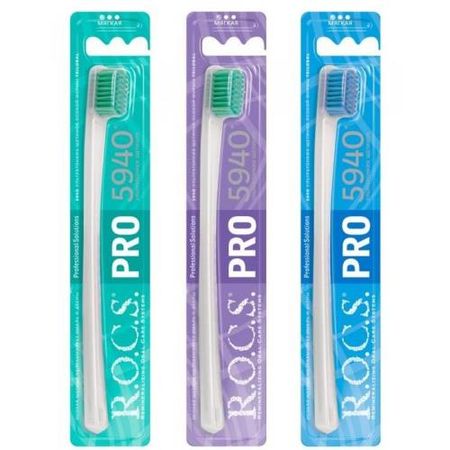 РОКС PRO ЗУБНАЯ ЩЕТКА мягкая